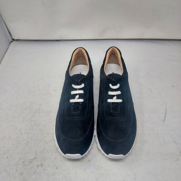 Kiton MENS Suede Low Top Black Sneaker main image 6